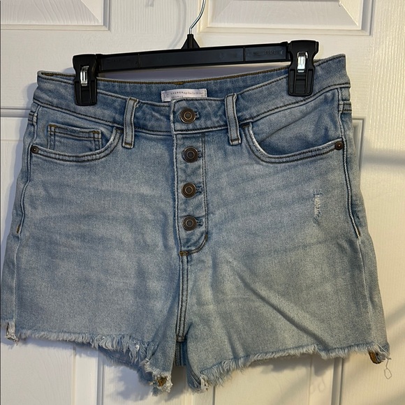 LC Lauren Conrad Pants - Lauren Conrad button fly cut off denim shorts. Size 10.